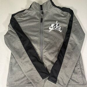 Jordan‎ Nike Air Youth Full Zip Jacket Gray Black Boys 12-13
